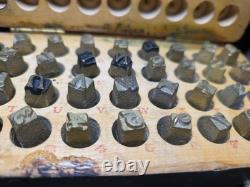 Us Wwi Era Leather Equipment Marking Set, Complete 1917-1919