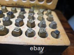 Us Wwi Era Leather Equipment Marking Set, Complete 1917-1919