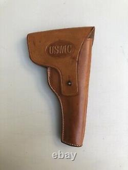 Usmc Marked Holster For 1902 Service Pistol Wwi Perfect Condition