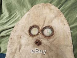 Very Rare Original British Ph Gas Hood Ww1 Gas Mask 1915