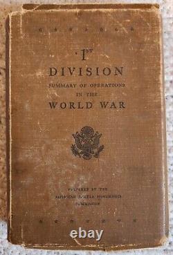 VTG 1st Divison Summary Of Operations In The World War Maps & Summary WW1