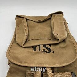 VTG Original WW1 era US Military M-1908 Haversack Backpack Campbell Perkins 7-19