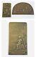 Very Rare Odd Shaped Plaquettes Depicting Horrors Of WW1 Circa 1915/1917. XF/AU