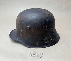 Very Rare Ww1 German M16 Helmet Si. 66 Stahlhelm M1916