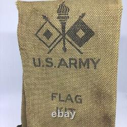 Vintage 1917 World War 1 U. S. Army Flag Kit Pouch From Sargent Edward Fenton KIA