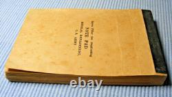 Vintage 1918 US Army Medical Note Pad With Notes
