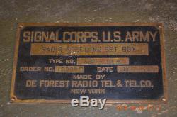 Vintage DeForest BC-14A Crystal Radio Receiving Set - WW1 US Army Signal Corps