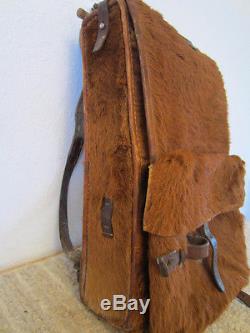 Vintage Military World War 1 Army Infantry Horse Hair Knap Sack