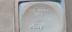 Vintage Military World War 1 dish U. S. Army 1917 Maj. Fox