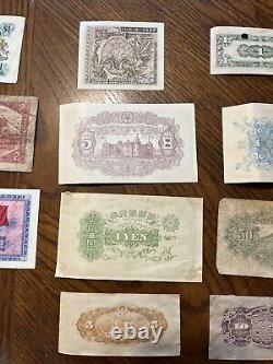Vintage Money Around The World Containing / World War 1/ World War 2 Era