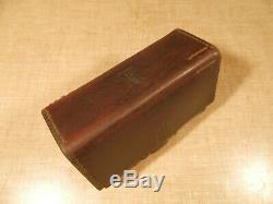 Vintage Original Leather Pouch For Browning Chocolate Bar Est. 1918 Ww1 Ww2 Case