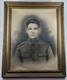 Vintage Original Wwi World War One Framed Soldier Portait Us Army Antique