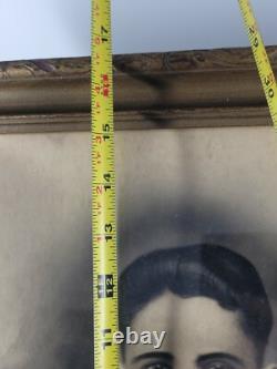 Vintage Original Wwi World War One Framed Soldier Portait Us Army Antique