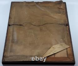 Vintage Original Wwi World War One Framed Soldier Portait Us Army Antique