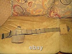 Vintage Original Wwi Wwii Us Army Belt & Canteen &. 45 Ammo & Medical Pouch