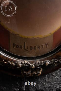 Vintage Oval Convex Glass World War One Portrait