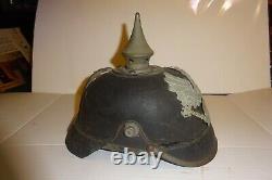 Vintage Pickelhaube, German WW1 Spike Helmet, Prussian EM Helmet, 100% ORIGINAL