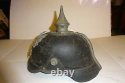 Vintage Pickelhaube, German WW1 Spike Helmet, Prussian EM Helmet, 100% ORIGINAL