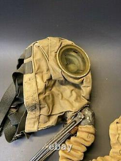 Vintage RARE WW1 US United States Gas Mask with Original Bag