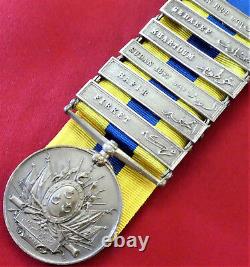 Vintage Rare British Egyptian Army Khedives Sudan Medal With 6 Campaign Bars