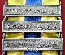 Vintage Rare British Egyptian Army Khedives Sudan Medal With 6 Campaign Bars