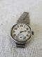 Vintage SILVER MILITARY TRENCH WATCH for Dunklings c. WW1