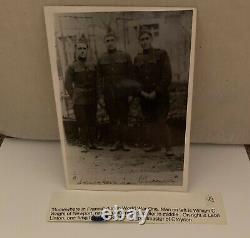 Vintage Somewhere In France Wwi Photograph Of Soldiers From Newport & Croydon