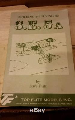 Vintage Top Flite WW1 S. E. 5A Scale Biplane RC Airplane Kit Design by Dave Platt