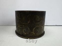Vintage US MILITARY WW1 TRENCH ART SHELL Very Detailed Art, DATED 1919