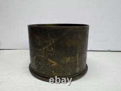 Vintage US MILITARY WW1 TRENCH ART SHELL Very Detailed Art, DATED 1919