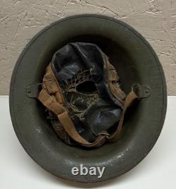 Vintage U. S. WW1 Army 28th Infantry Keystone Division M1917 Doughboy Helmet