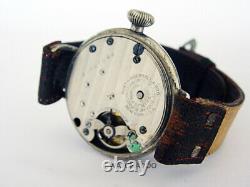 Vintage WW1 Ingersoll Army Radiolite Military Trench Made in USA Wrist Watch