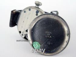 Vintage WW1 Ingersoll Army Radiolite Military Trench Made in USA Wrist Watch