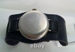 Vintage WW1 Officers Trench Military Silver Dunhill Hunter Wrist Watch 1918