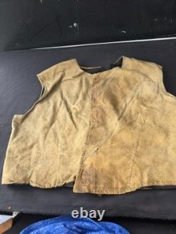 Vintage WW1 US Army Doughboy Military Uniform Vest Leather Gaiters Bag Leggings+
