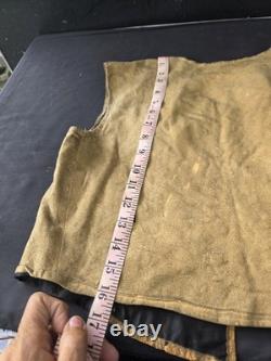 Vintage WW1 US Army Doughboy Military Uniform Vest Leather Gaiters Bag Leggings+