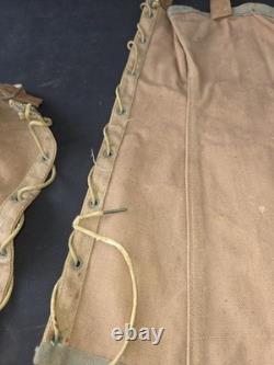 Vintage WW1 US Army Doughboy Military Uniform Vest Leather Gaiters Bag Leggings+