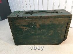 Vintage WW1 Wooden Ammo Box Ammo Crate