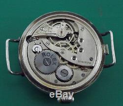 Vintage WWI Military Trench Antique ROLEX Watch Semi Hunter Screw Down Back