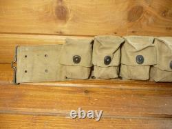Vintage WWI US M1910 MEDICAL BELT, 10 POCKET, MILLS 1917 PATENT