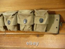 Vintage WWI US M1910 MEDICAL BELT, 10 POCKET, MILLS 1917 PATENT