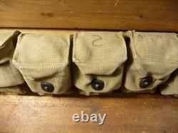 Vintage WWI US M1910 MEDICAL BELT, 10 POCKET, MILLS 1917 PATENT