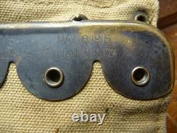Vintage WWI US M1910 MEDICAL BELT, 10 POCKET, MILLS 1917 PATENT