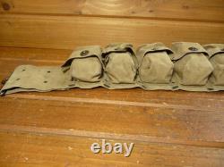 Vintage WWI US M1910 MEDICAL BELT, 10 POCKET, MILLS 1917 PATENT