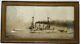 Vintage WWl World War 1 U. S. S. Nebraska Battleship Photograph Framed 9 x 17