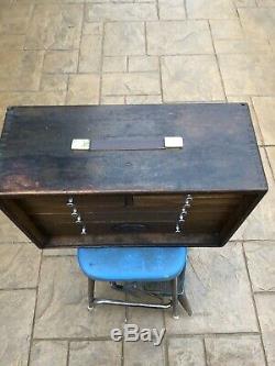 Vintage Wooden Engineers Chest A. V. ROE &CO AVRO AREOPLANE TOOL CHEST WW1 WW2