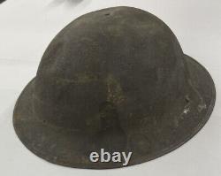 Vintage World War 1 Doughboy Helmet Numbered Za54