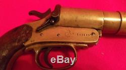 Vintage Ww1 Signal/flare Pistol Webley & Scott Model, 26mm Or 1 Bore, Nice