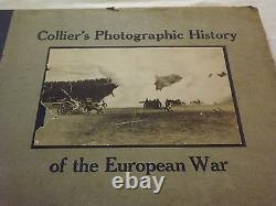 Vintage Wwi 1915 Collier's Photographic History Of European War Large Book