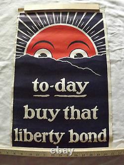 Vintage Wwi World War 1 Today Buy That Liberty Bond Poster